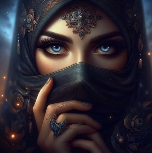 Diamond Painting - Vrouw met Hijab