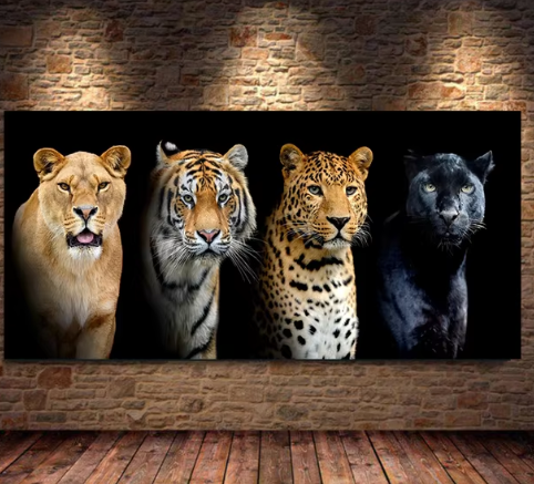Diamond Painting - Tijger Soorten - Groot Formaat