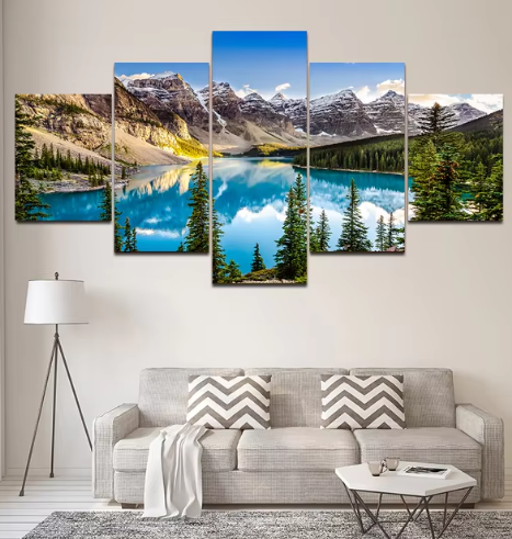Diamond Painting - Natuurgebied - 5 Luik