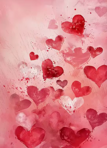 Diamond Painting - Vliegende Hartjes