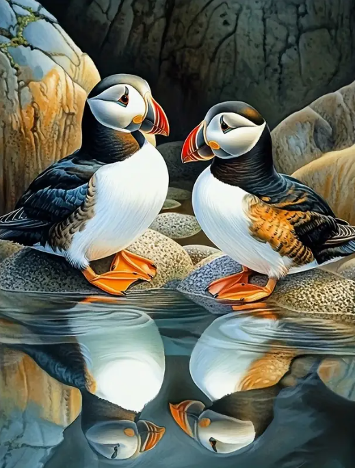 Diamond Painting - Papegaaiduikers