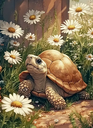 Diamond Painting - Landschildpad