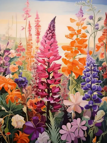 Diamond Painting - Kleurrijke Bloemen
