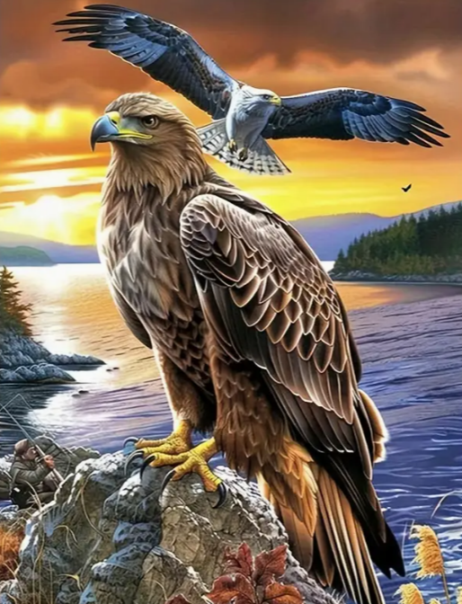 Diamond Painting - Roofvogels