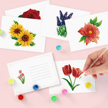 Load image into Gallery viewer, Schilderen op Nummer Ansichtkaarten - Bloemen

