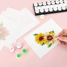 Load image into Gallery viewer, Schilderen op Nummer Ansichtkaarten - Bloemen
