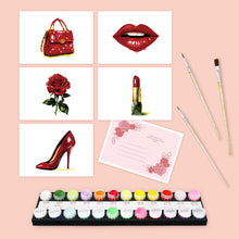 Load image into Gallery viewer, Schilderen op Nummer Ansichtkaarten - Fashion
