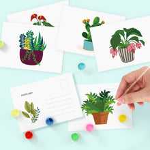 Load image into Gallery viewer, Schilderen op Nummer Ansichtkaarten - Planten
