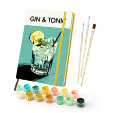 Afbeelding in Gallery-weergave laden, Schilderen op Nummer Notitieboek - Gin &amp; Tonic

