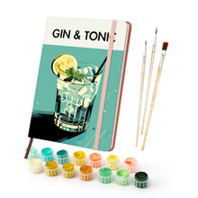 Afbeelding in Gallery-weergave laden, Schilderen op Nummer Notitieboek - Gin &amp; Tonic
