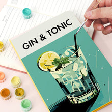 Afbeelding in Gallery-weergave laden, Schilderen op Nummer Notitieboek - Gin &amp; Tonic
