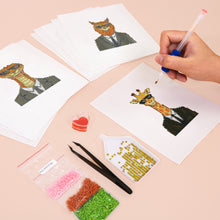 Afbeelding in Gallery-weergave laden, 12 Mini Diamond Paintings - Dieren in Pak
