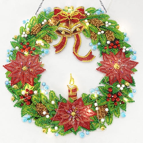 Diamond Painting - Kerstbellen Decoratiekrans