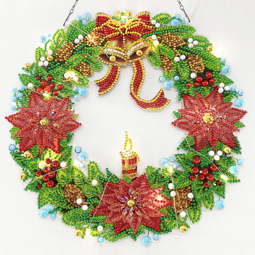 Diamond Painting - Kerstbellen Decoratiekrans