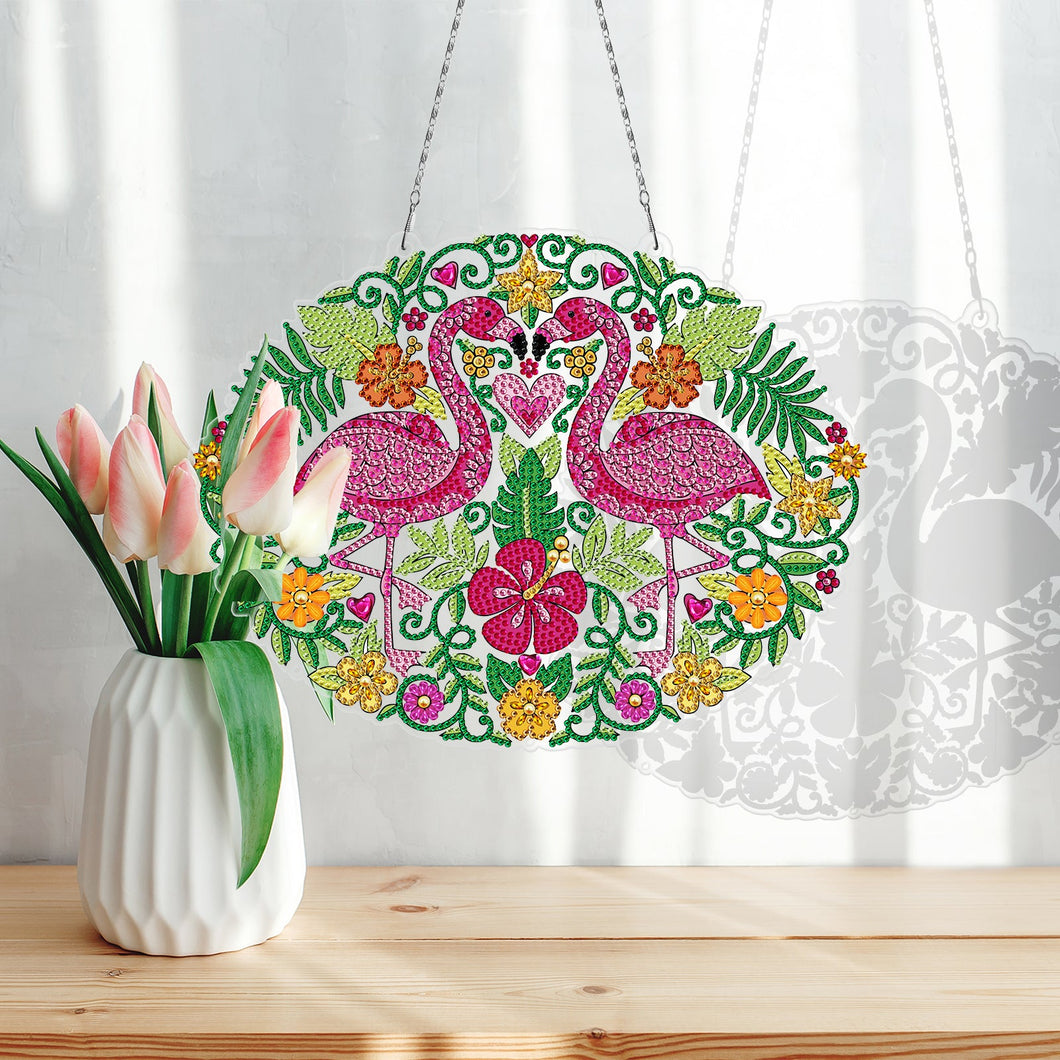 Flamingo's Decoratiekrans