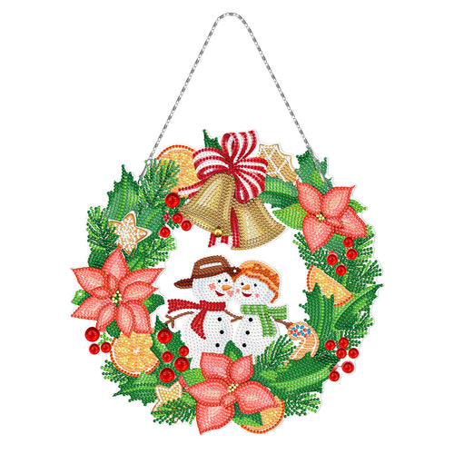 Diamond Painting - Sneeuwpoppen Decoratiekrans
