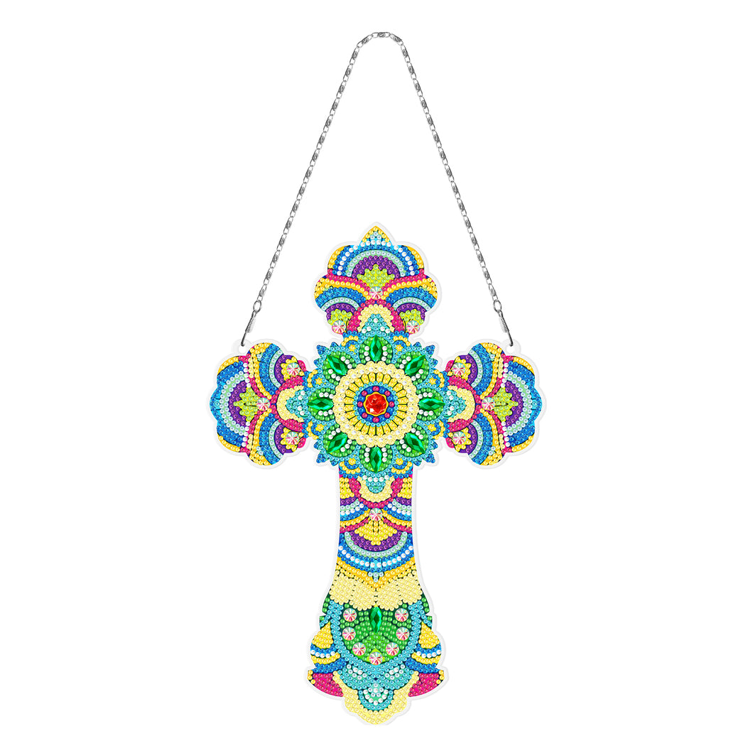 Diamond Painting - Groene Kruis Muurhanger