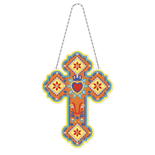 Diamond Painting - Oranje Kruis Muurhanger