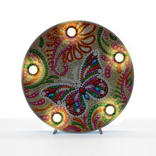 Afbeelding in Gallery-weergave laden, Diamond Painting Ronde Lampje - Vlinder
