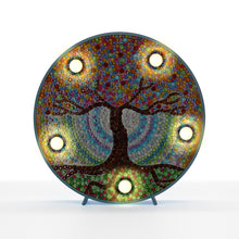 Load image into Gallery viewer, Diamond Painting Ronde Lampje - Levensboom
