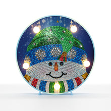Afbeelding in Gallery-weergave laden, Diamond Painting Ronde Lampje - Portret Sneeuwpop
