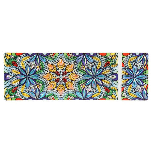 Diamond Painting Pennen Opbergdoosje - Blauwe Bloemen