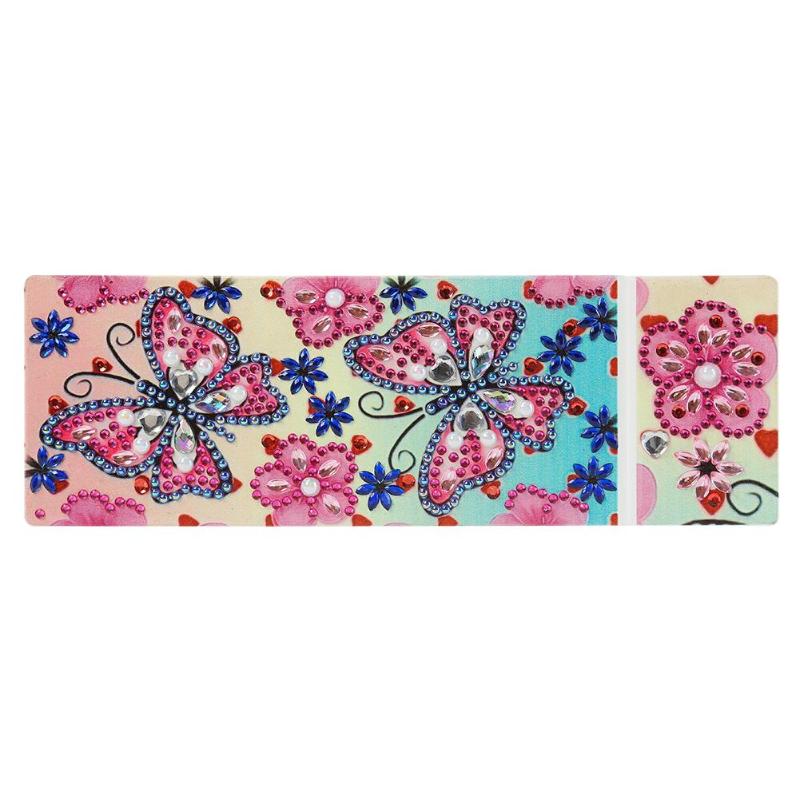 Diamond Painting Pennen Opbergdoosje - Roze Vlinder