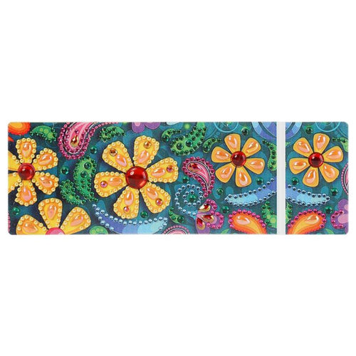 Diamond Painting Pennen Opbergdoosje - Gele Bloemen