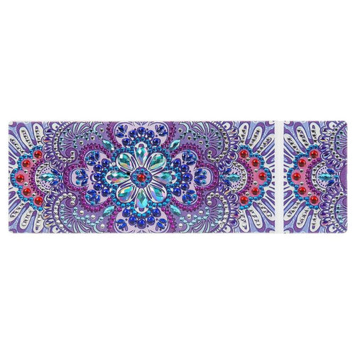 Diamond Painting Pennen Opbergdoosje - Paarse Bloem