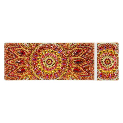 Diamond Painting Pennen Opbergdoosje - Oranje Mandala