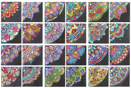 Diamond Painting - Hoek Boekenleggers - 4 stuks