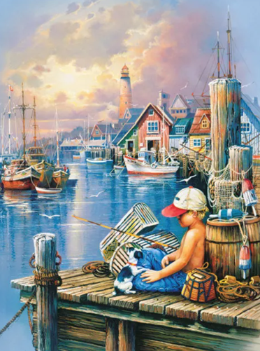 Diamond Painting - Kind in de Haven