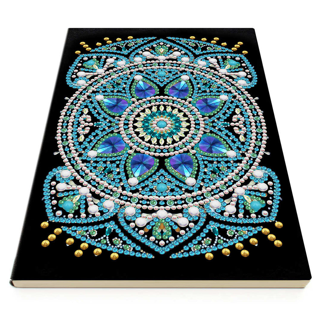 Diamond Painting Notebook - Blue Mandala