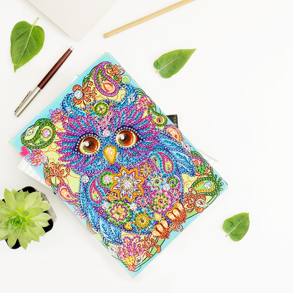 Diamond Painting Notebook - Owl