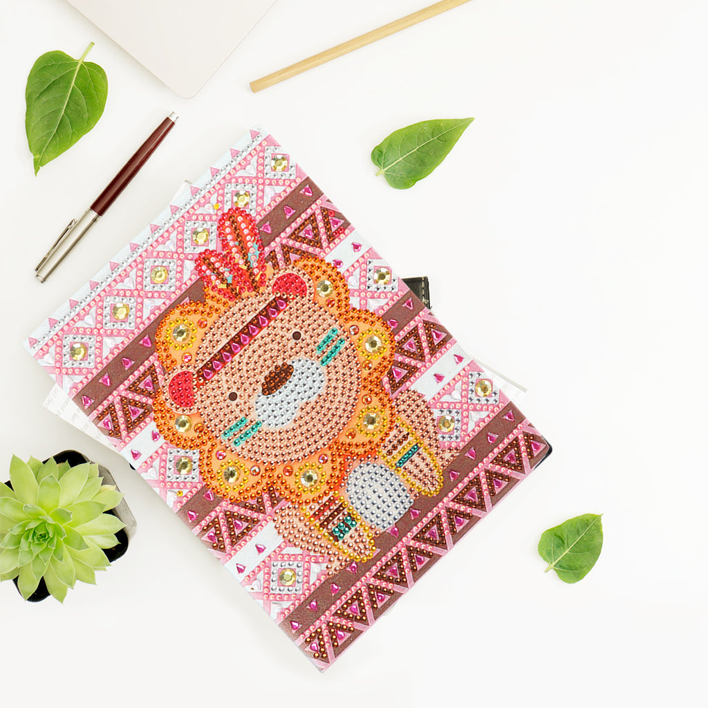 Diamond Painting Notebook - Indian Lion