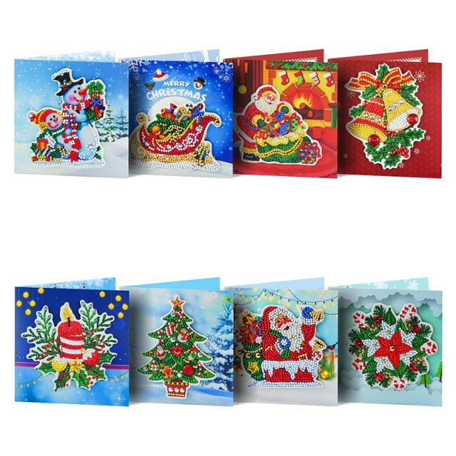 Diamond Painting -Kerstkaarten - Diamond Paradijs