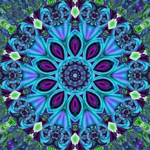 Diamond Painting - Blauwe Mandala