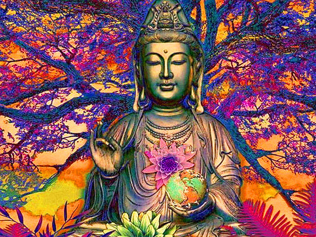 Diamond Painting - Boeddha met Levensboom