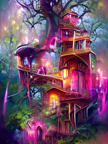 Diamond Painting - Boomhut