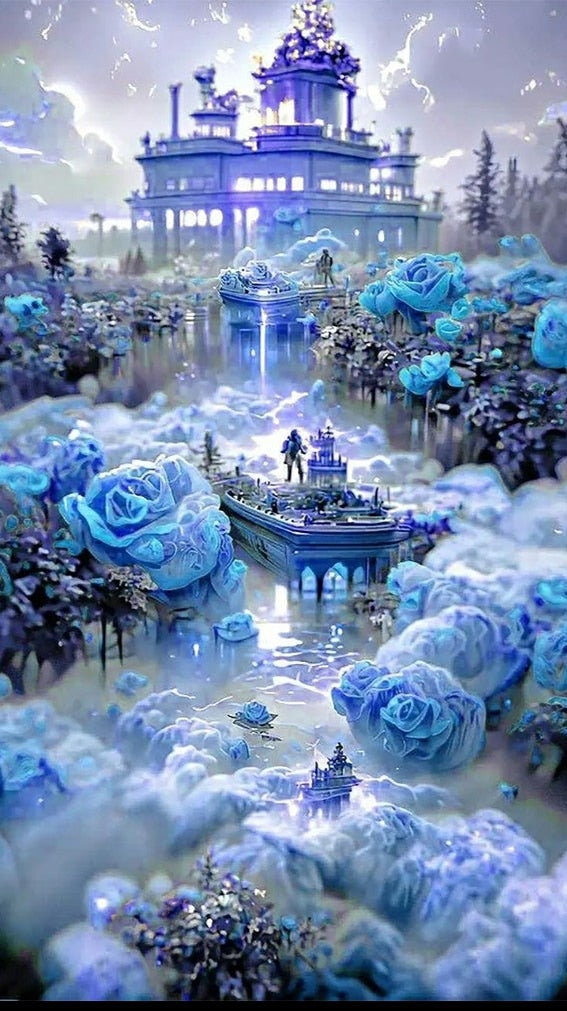 Diamond Painting - Fantasie Bloemen Paradijs