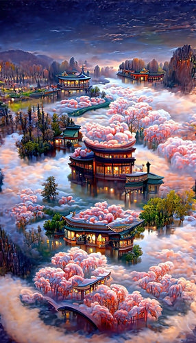 Diamond Painting - Fantasie Landschap