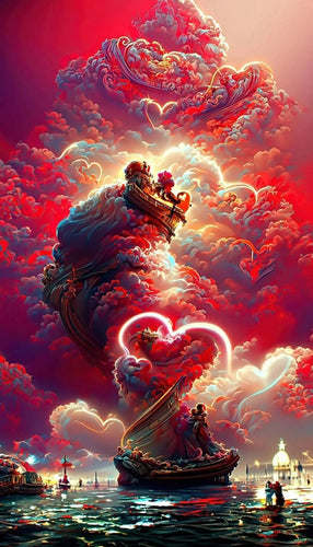 Diamond Painting - Fantasie Liefde op Zee