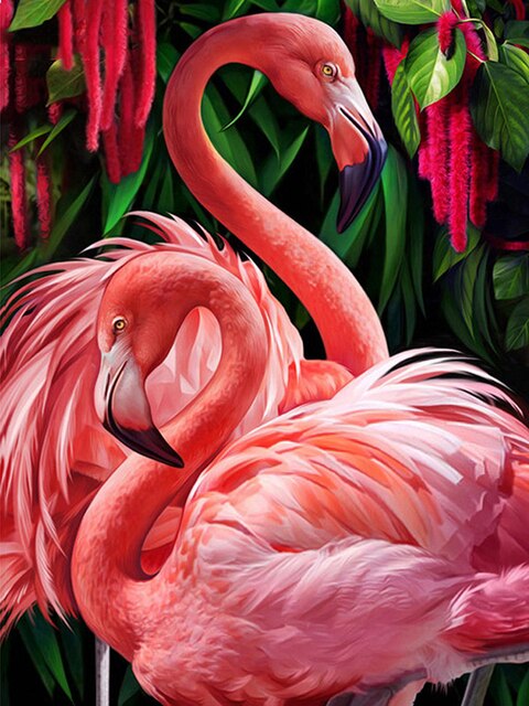 Diamond Painting - Flamingo - Diamond Paradijs