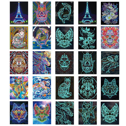 Diamond Painting - Glow in the Dark - Diamond Paradijs