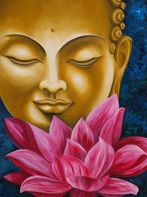 Diamond Painting - Gouden Boeddha