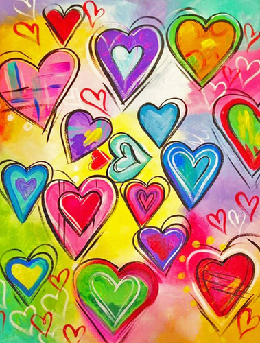 Diamond Painting - Hartjes