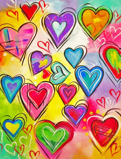 Diamond Painting - Hartjes