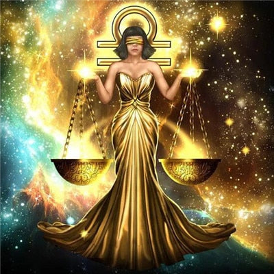 Diamond Painting - Horoscoop Weegschaal - Diamond Paradijs