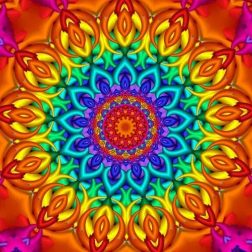 Diamond Painting - Regenboog Mandala