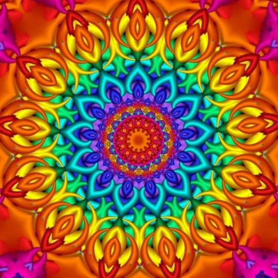 Diamond Painting - Regenboog Mandala